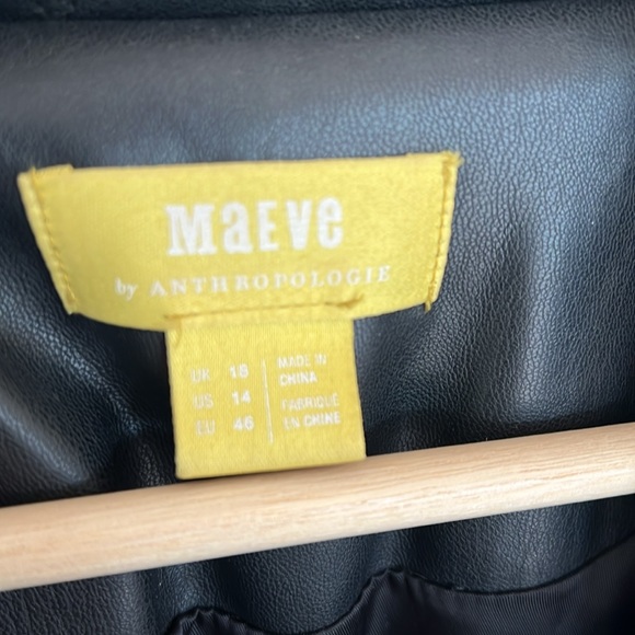 Maeve by Anthropologie Quilted Faux Leather Jacket - Picture 5 of 6